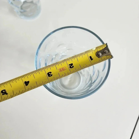 Set of 8 Anchor Hocking Impressed Dot Thumbprint Highball Tumblers Glasses - Picture 9 of 10